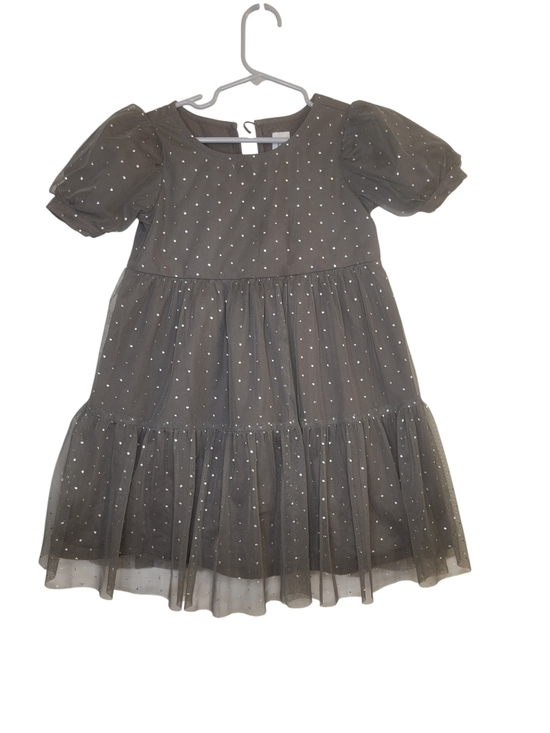 GAP Other - Gap Kids Gray Sparkle Tiered Tulle Dress
